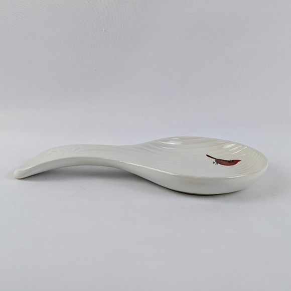 Temp-Tations by Tara Spoon Rest White Woodlands Collection Red Cardinal NIB - Picture 8 of 11